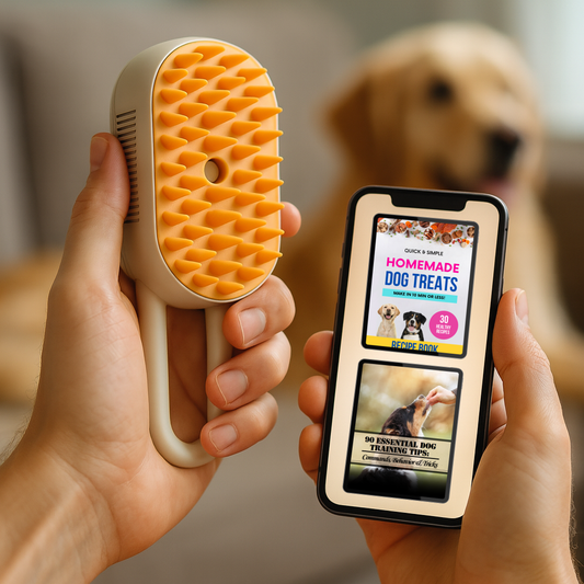 Dog Grooming Brush – Detangle, Massage & Clean