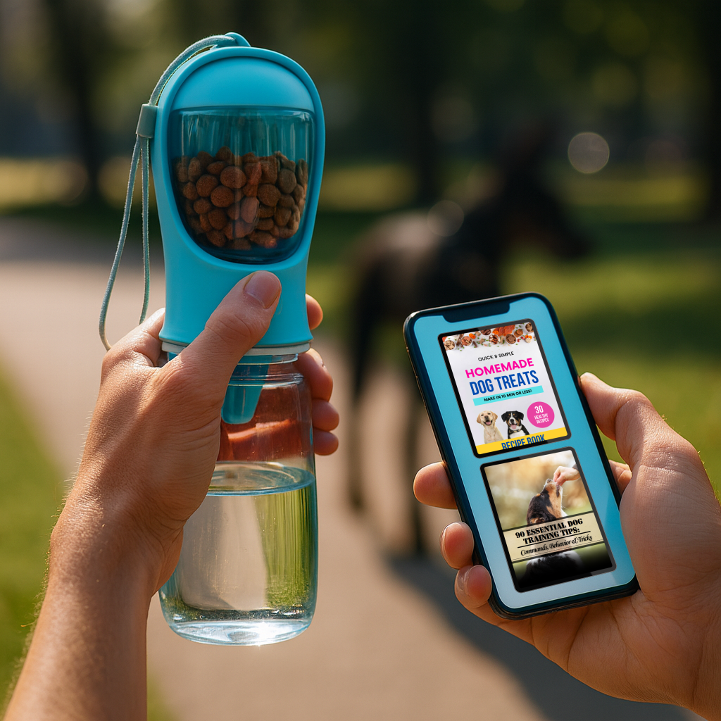 Dog Travel Bottle – Hydrate & Feed Anywhere