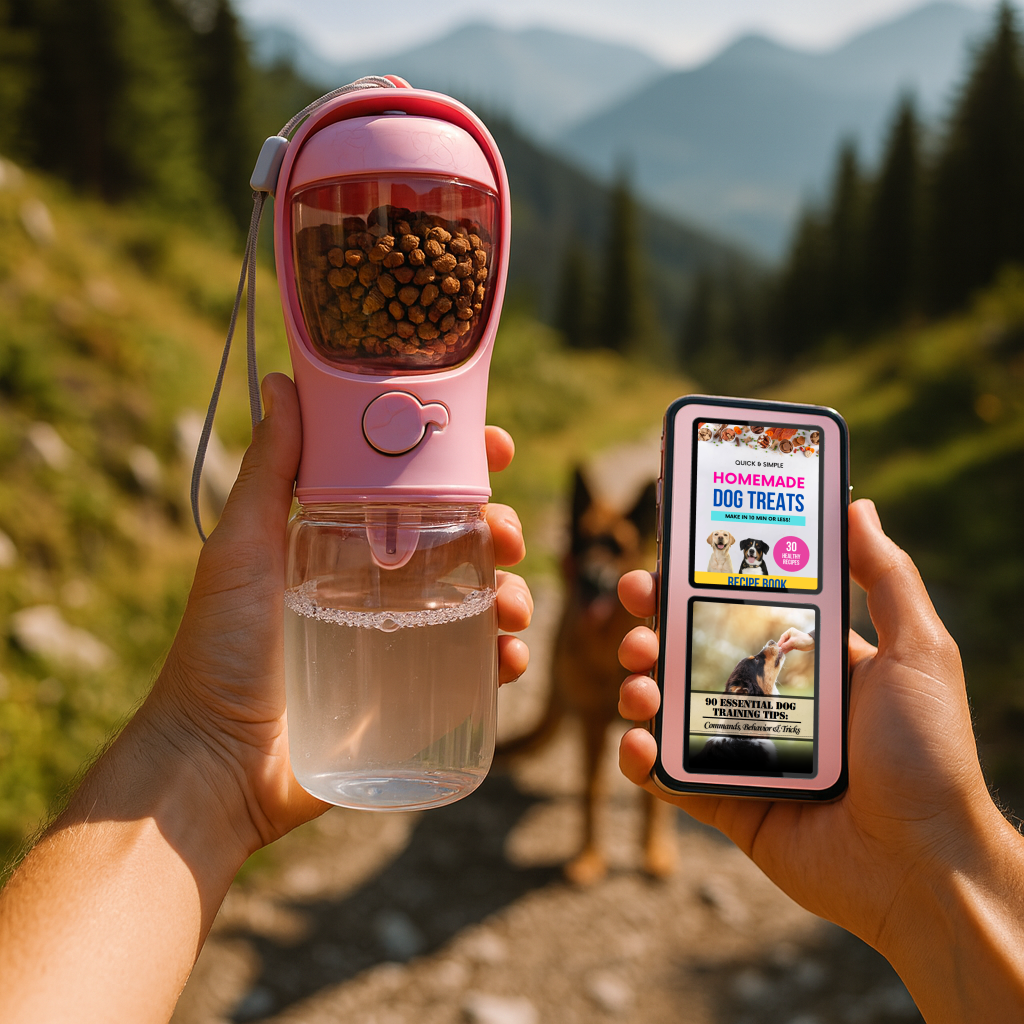Dog Travel Bottle – Hydrate & Feed Anywhere
