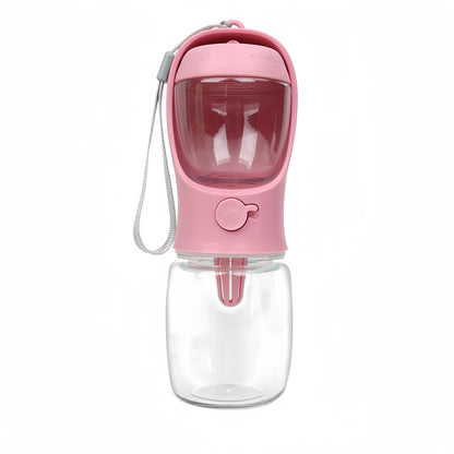2-in-1 Dog Travel Bottle – Water & Food in One