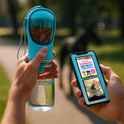 Dog Travel Bottle – Hydrate & Feed Anywhere